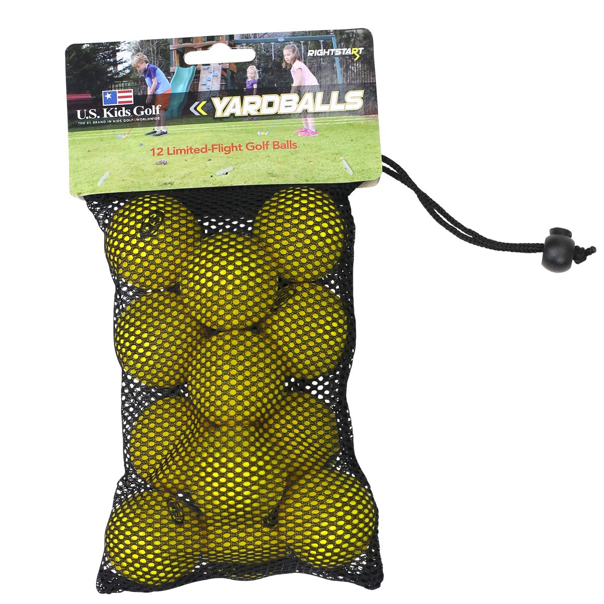 Yard Ball 12-Ball Pack In Mesh Bag Yellow | U.S. Kids Golf